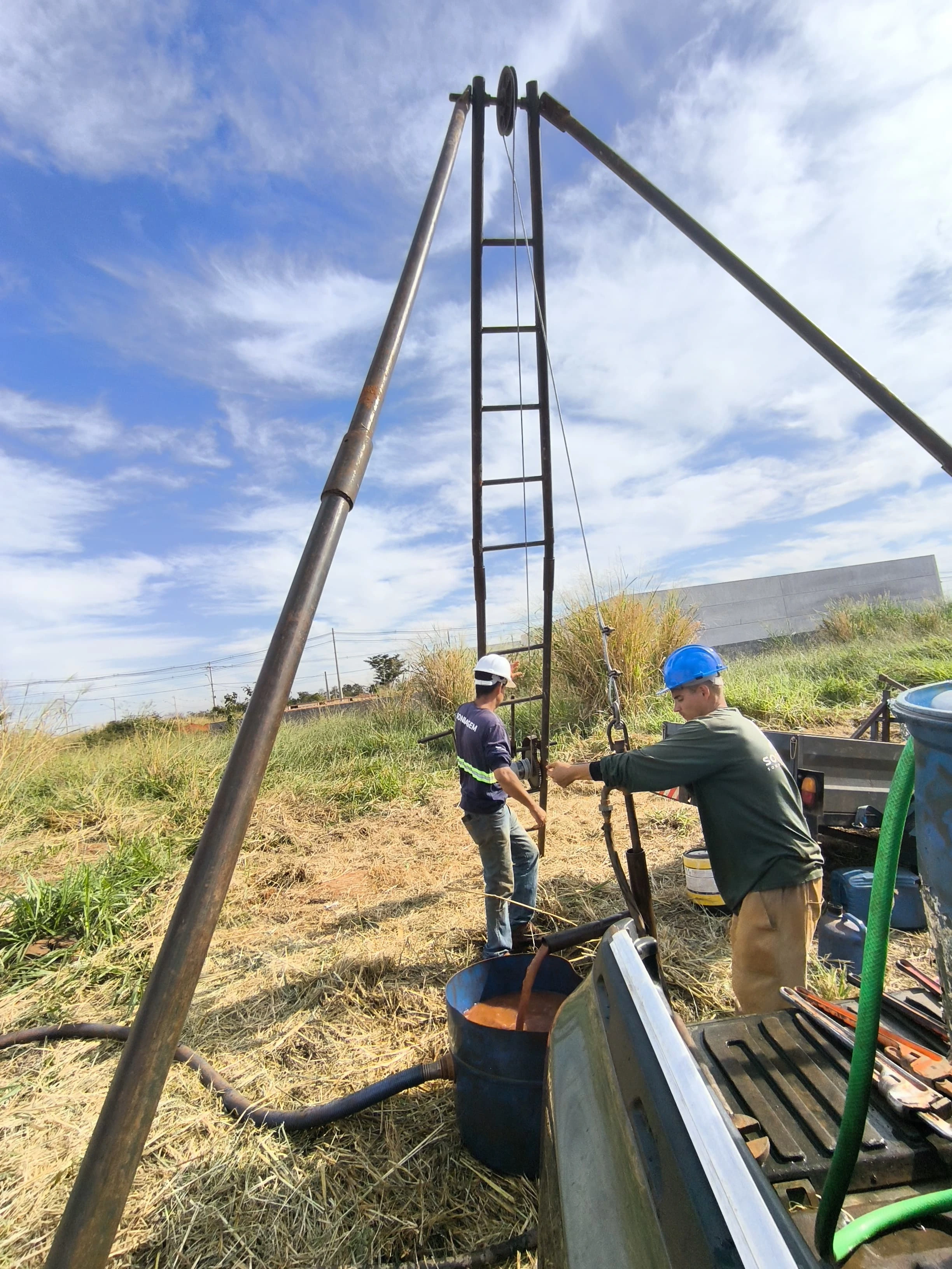 Sondagem SPT em Aspasia